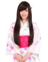 Wigs2you 全假髮 日本正品 斜劉海 高溫絲 長款直髮 氣質 時尚假髮W-595
